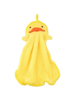 Buy Plush Cartoon Hand Towel Yellow/Red 34.5x29cm in UAE