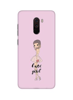 Buy Matte Finish Slim Snap Basic Case Cover For Xiaomi Pocophone F1 Coy Cute Girl in UAE