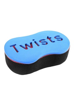 Buy Wave Curls Hair Sponge Brush Black/Blue in Egypt