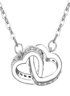 Buy 925 Sterling Silver Heart Shape Pendant Necklace in Saudi Arabia