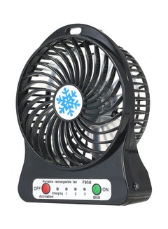 Buy Portable Mini Desk Fan H21004B Black in Saudi Arabia