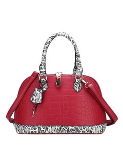 Buy Polyurethane Shoulder Bag Red in UAE