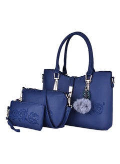 Buy 3-Piece Composite Bag Set Blue in UAE