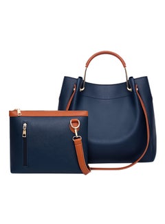 Buy 2-Piece Composite Bag Set Blue in Saudi Arabia