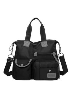 Buy Canvas Shoulder Bag Black in Saudi Arabia