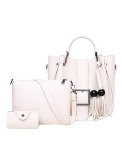 Buy 3-Piece Composite Bag Set White in Saudi Arabia