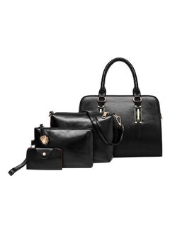 Buy 4-Piece Composite Bag Set Black in UAE