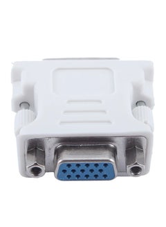 Buy VGA Female To DVI Male Converter Adapter White in Egypt