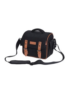 Buy Waterproof Shoulder Camera Bag Black/Brown in UAE