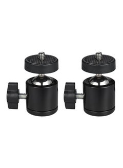 Buy 2-Piece Tripod Ball Head Set Black in UAE