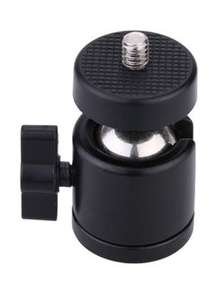 Buy Mini Ball Head Mount For Camera Tripod Black in UAE