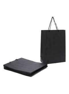 Buy 12-Piece Plain Gift Bag Black in Saudi Arabia