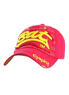 Buy Snapback Closure Cap Red/Yellow in Saudi Arabia