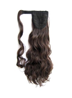 Buy Velcro Wavy Ponytail Hair Wig Dark Brown in Saudi Arabia