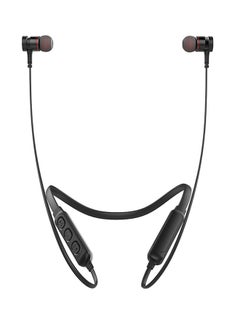 Buy In-Ear Smart Magnetic Stereo Sound Sport Headphones With Mic Black in Saudi Arabia