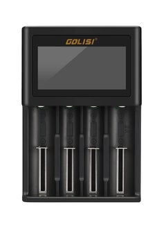 Buy 4-Slots Rechargeable Battery Charger Black in UAE