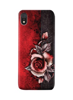 Buy Protective Case Cover For Apple iPhone XR Vintage Rose Pattern in UAE