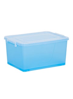 Buy Juana Plastic Storage Box Blue/White 32Liters in Saudi Arabia
