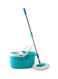 Buy Meda Magic Mop With Bucket Set Green/Silver/White in UAE