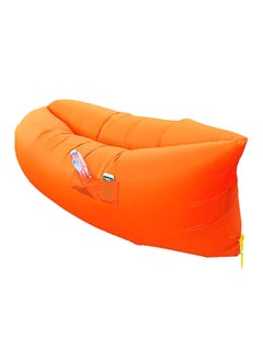 Buy Self Inflating Blow Air Bed Nylon Orange 260x70centimeter in UAE