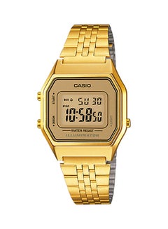 Buy Women's Stainless Steel Digital Wrist Watch LA680WGA-9BDF - 28 mm - Gold in UAE