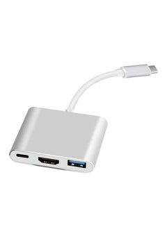 Buy USB 3.1 Type-C To HD TV HDMI Adapter Silver in UAE