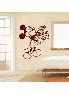 Buy Mickey Mouse Waterproof Wall Sticker Black 50x57centimeter in UAE