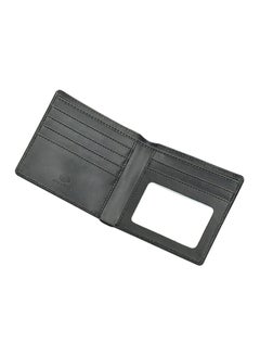 Buy Stitch detailed Bi-Fold PU Wallet Black in UAE