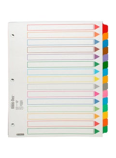 Buy A4 Round Index Card Divider White in Saudi Arabia