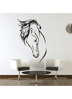 Buy Horse Wall Sticker Black 50x80centimeter in UAE