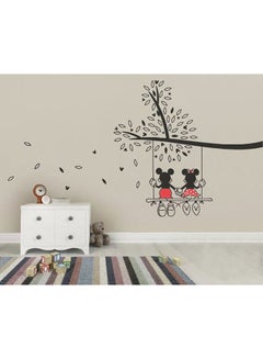 Buy Mickey Mouse Wall Sticker Black/Red 100x70centimeter in UAE