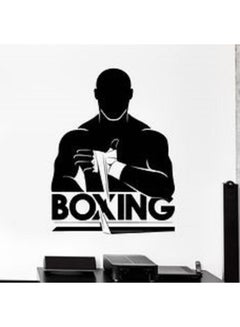 Buy Boxing Wall Sticker Black 60x80cm in UAE