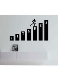اشتري ملصق جداري مقاوم للماء بتصميم كلمة Fitness للجيم أسود 90x40سنتيمتر في السعودية