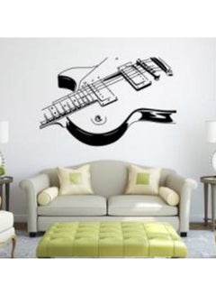 اشتري Guitar Wall Sticker Black 100x70centimeter في الامارات