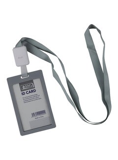 Buy Vertical ID Card Holder Grey in Saudi Arabia