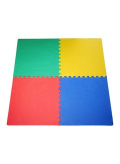 Buy 4-Piece Soft Protective Floor Rubber Mat Set Durable High Quality Colorful in Saudi Arabia