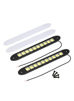 اشتري COB LEDs Light High Power 5W 12V Daylight Fog Driving White Lamp With 2-Piece Rubber Soft Flexible For Car Vehicle Universal في الامارات