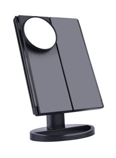 Buy LED Touch Screen Vanity Makeup Mirror Black 30x20centimeter in Saudi Arabia