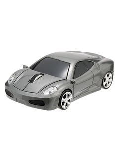 Buy Wireless Racing Car Shaped Optical USB Mouse Grey/Black in UAE