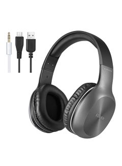Buy Over-Ear Bluetooth Headphones With Mic Black/Grey in UAE
