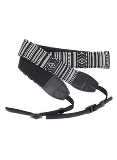 Buy Camera Shoulder Neck Strap Black/White in Saudi Arabia