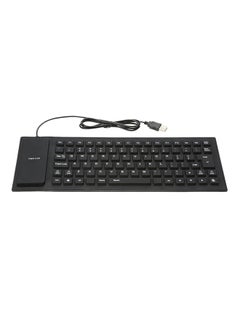 Buy Foldable USB Wired Keyboard Black in UAE