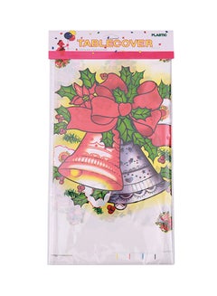 Buy Christmas Pattern Rectangular Disposable Table Cloth Multicolour 55grams in UAE