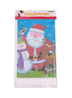 Buy Christmas Pattern Rectangular Disposable Table Cloth Multicolour 55grams in UAE