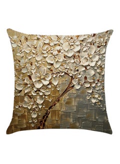 Buy Decorative Floral Printed Pillow Multicolour in Saudi Arabia