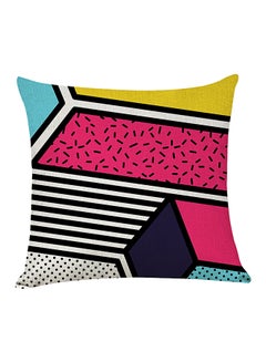 Buy Decorative Printed Soft Pillow Multicolour 45 x 45cm in UAE