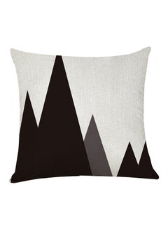 Buy Graphic Square Pillow Black/White 45x45cm in Saudi Arabia