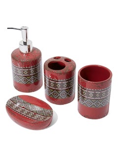 Buy Bath Set For Organizing Bath Accessories 30X20cm in UAE