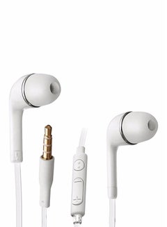 Buy J5 Wired In-Ear Headphones With Mic White in Saudi Arabia