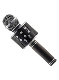 Buy Wireless Handheld Karaoke Microphone WS858 Black/Silver in Saudi Arabia